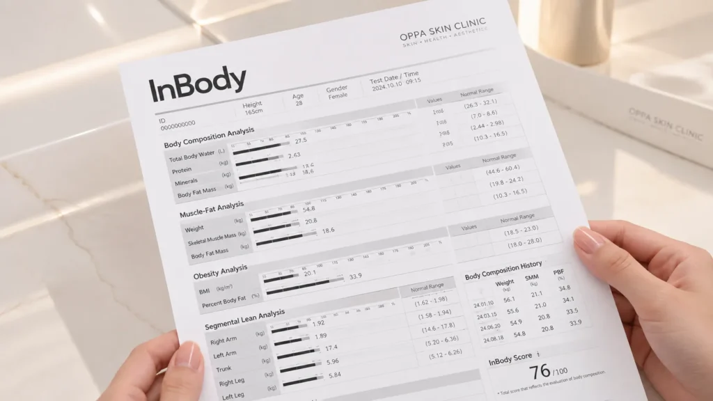 การอ่านผลเครื่อง InBody