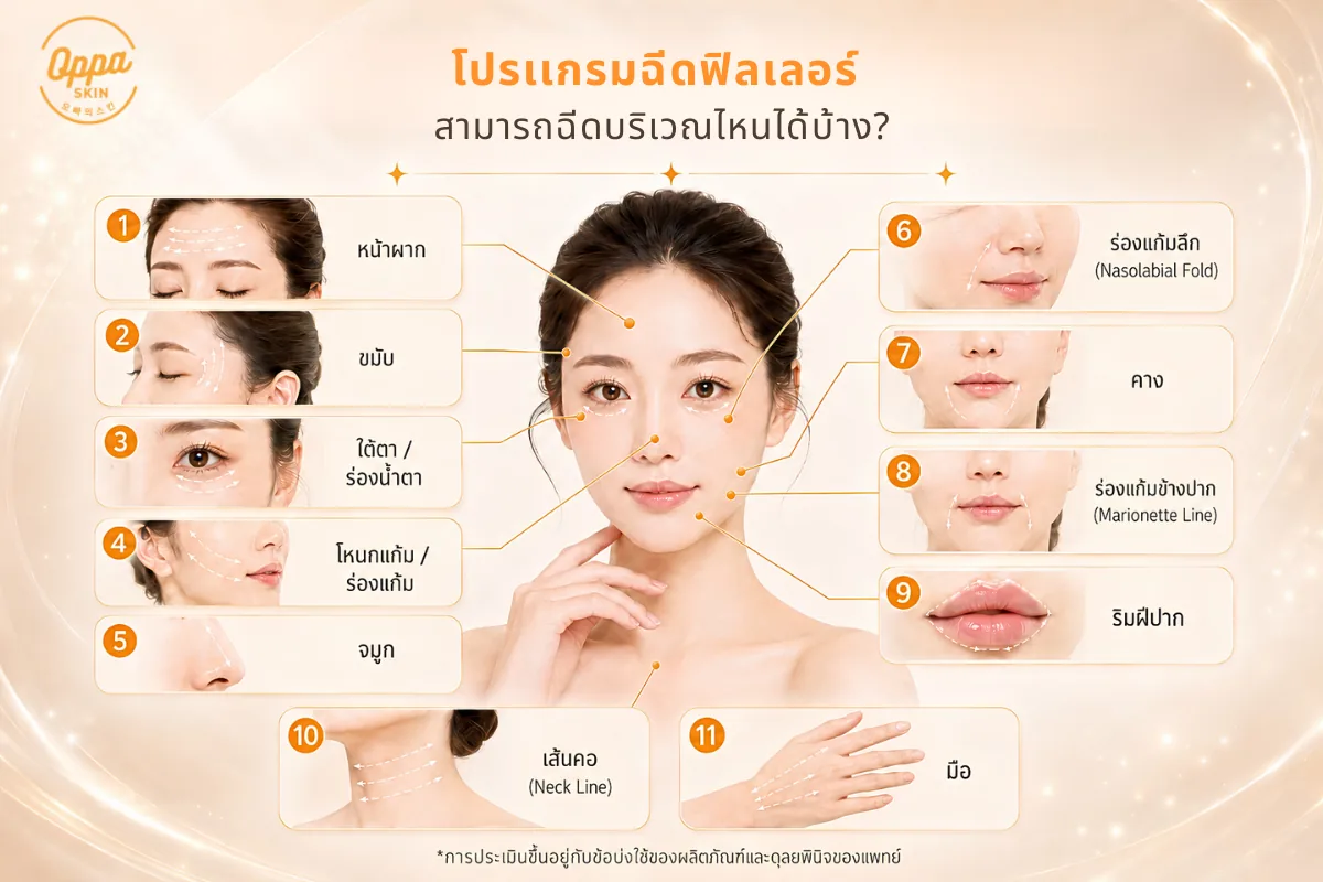 รวมบริเวณสำหรับฉีด Program Filler