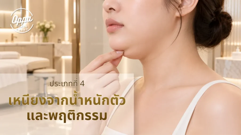 ประเภทที่ 4 เหนียงจากน้ำหนักตัวและพฤติกรรมการใช้ชีวิต